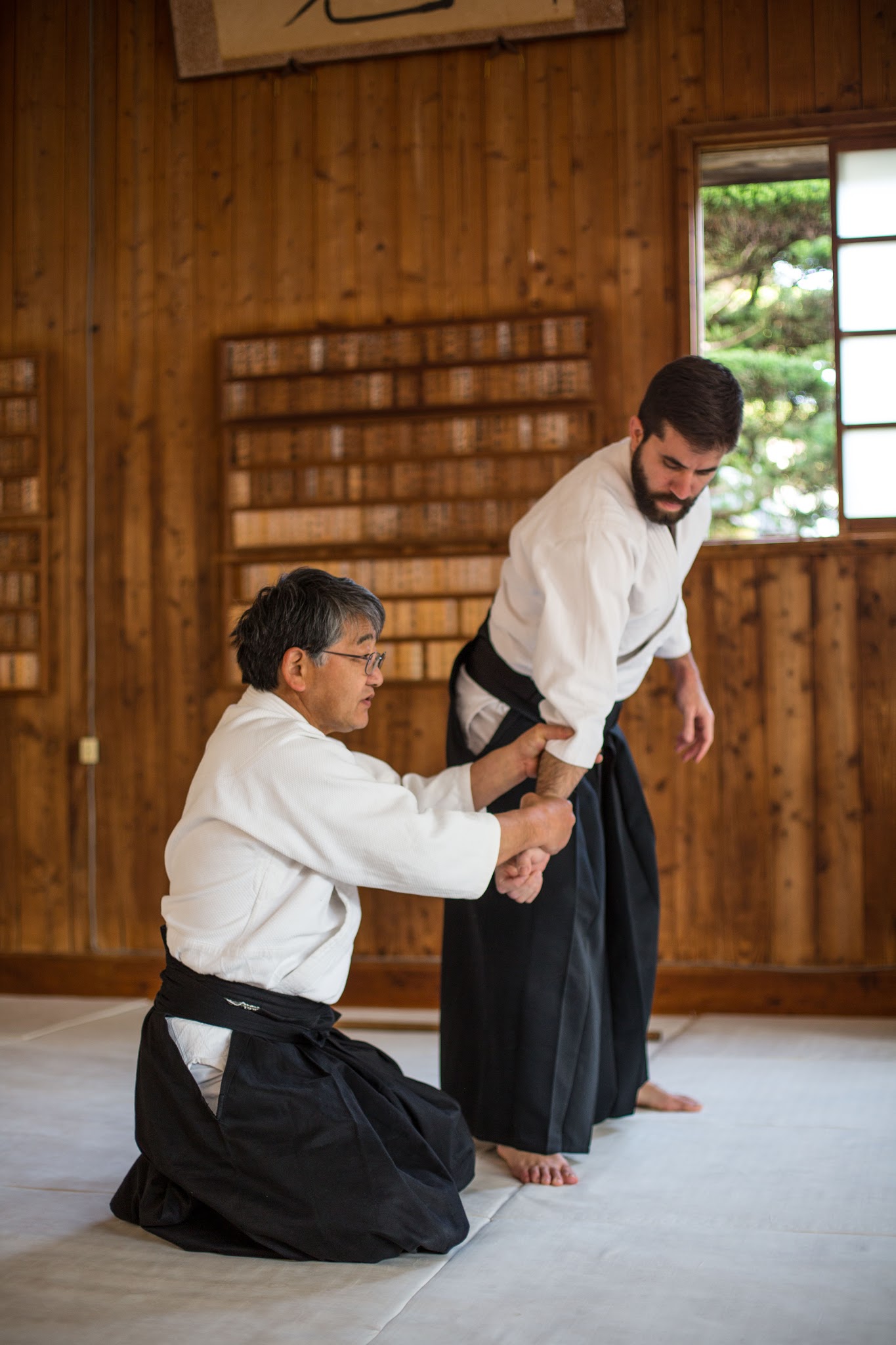 Daniel practicando artes marciales